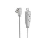 3-ft 3-in 16/3 Indoor Extension Cord with Right Angle Plug, 3 Grounded Outlets, White O6F1 - product image 2