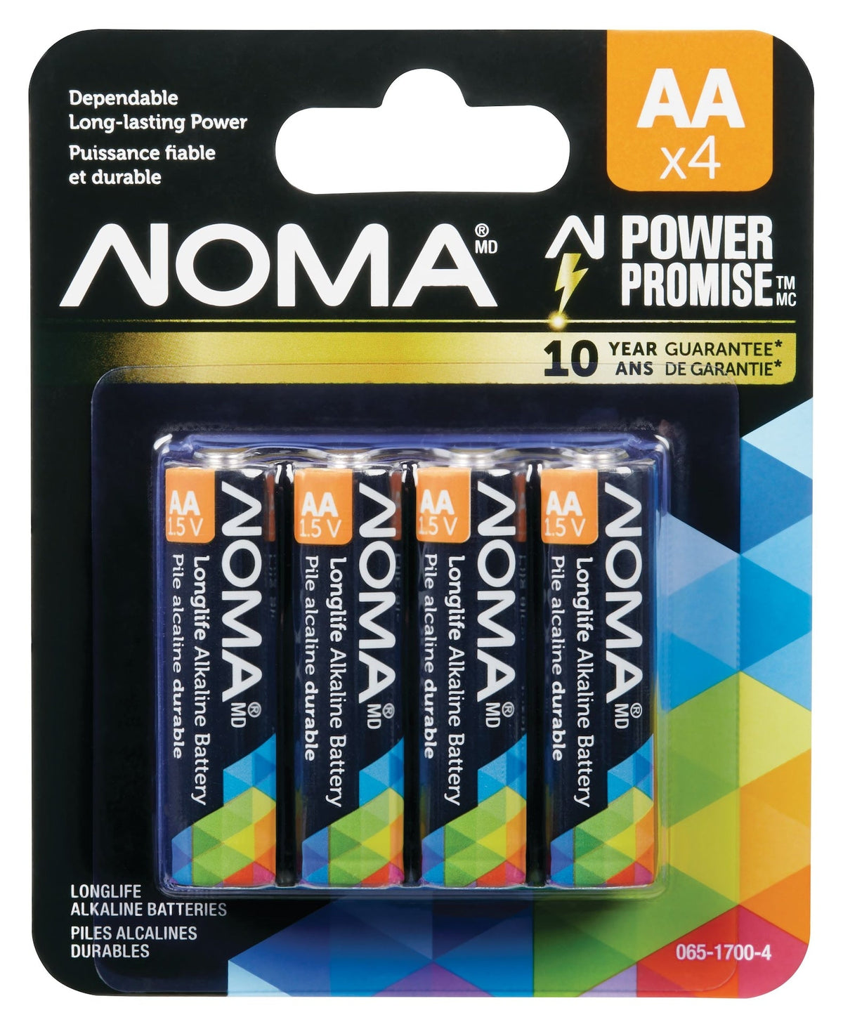 4-pk AA Alkaline Batteries, Long Lasting, All Purpose K2A8 - product image 1