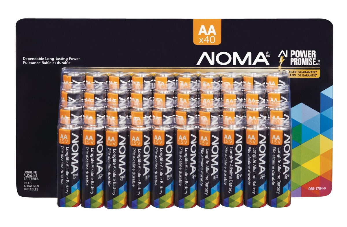 40-pk AA Alkaline Batteries, Long Lasting, All Purpose Y2L1 - product image 1