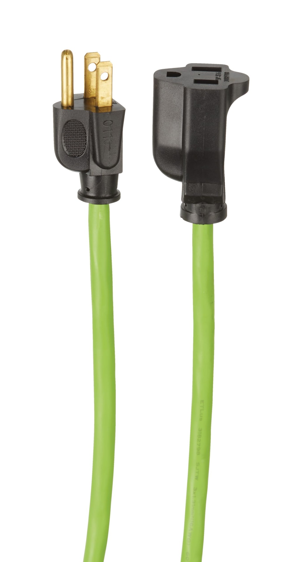 82-ft 16/3 Outdoor Extension Cord with Grounded Outlet, Lime Green B9Z0 - product image 4