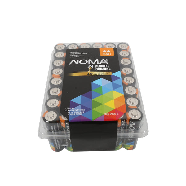 AA Alkaline Batteries in Clam Shell Box, 48-pk T7V1