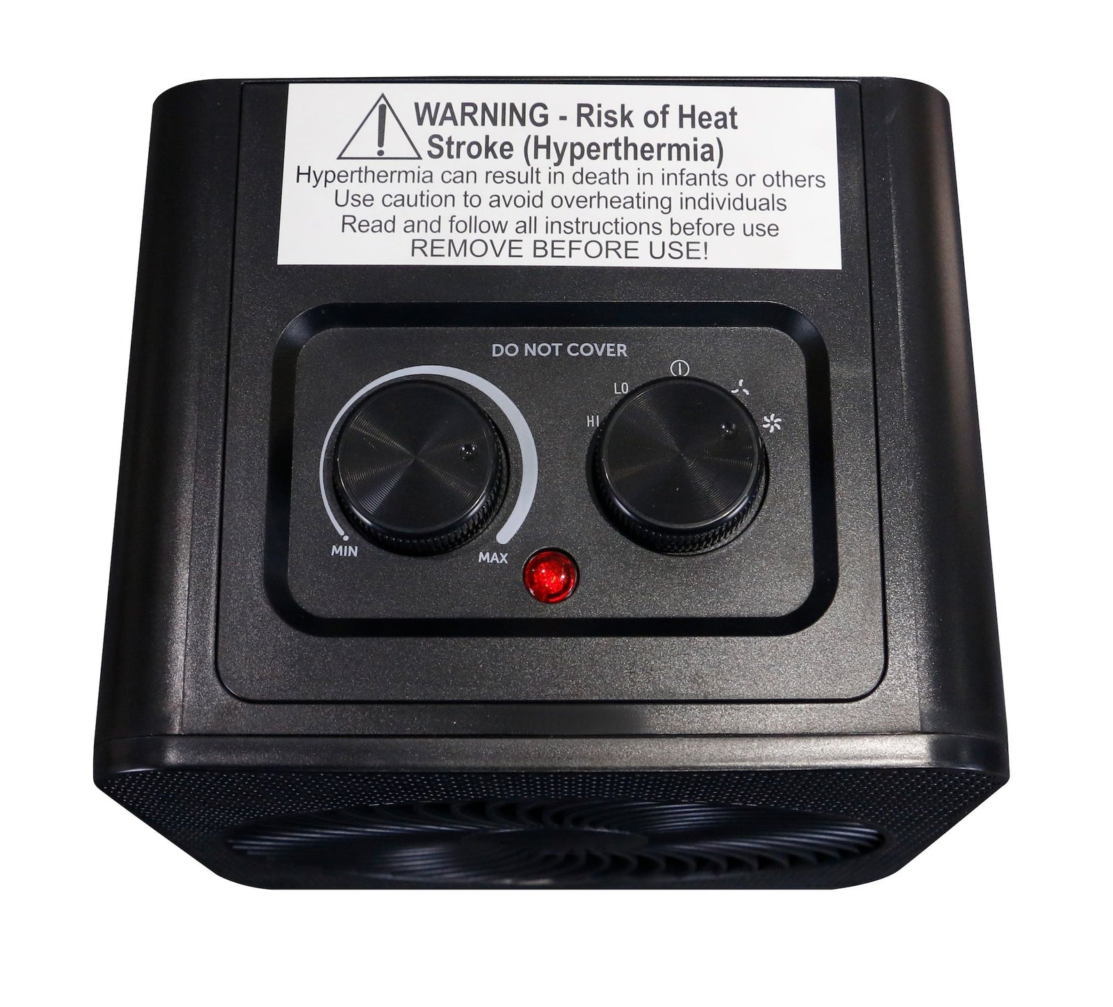 Portable 2-In-1 Personal Heater & Fan, 1500W, Black V6T3 - product image 8