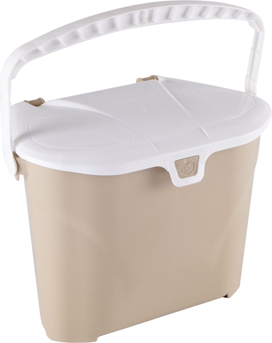 Plastic Compost Bin with Handle, White/Beige, 7-L U5B4 - product image 1