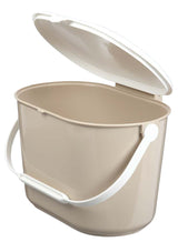 Plastic Compost Bin with Handle, White/Beige, 7-L U5B4 - product image 2
