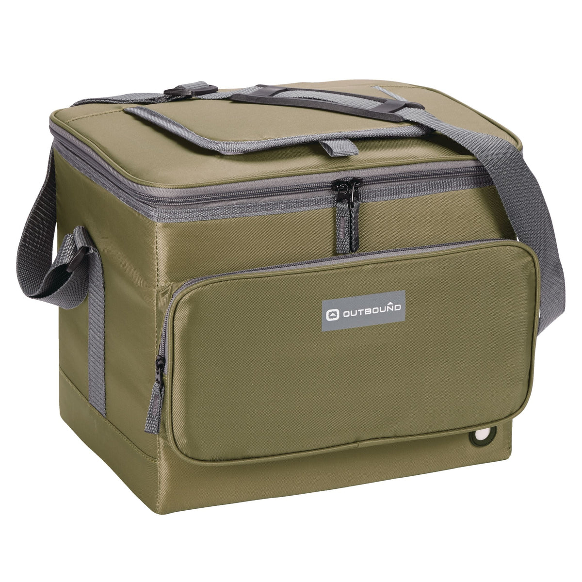 Collapsible Soft Cooler, Olive, 24 Can, 40-L J3G7 - product image 1