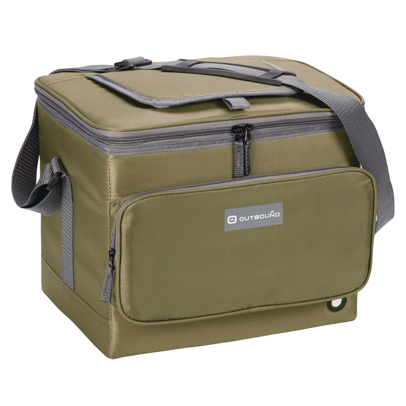 Collapsible Soft Cooler, Olive, 24 Can, 40-L J3G7