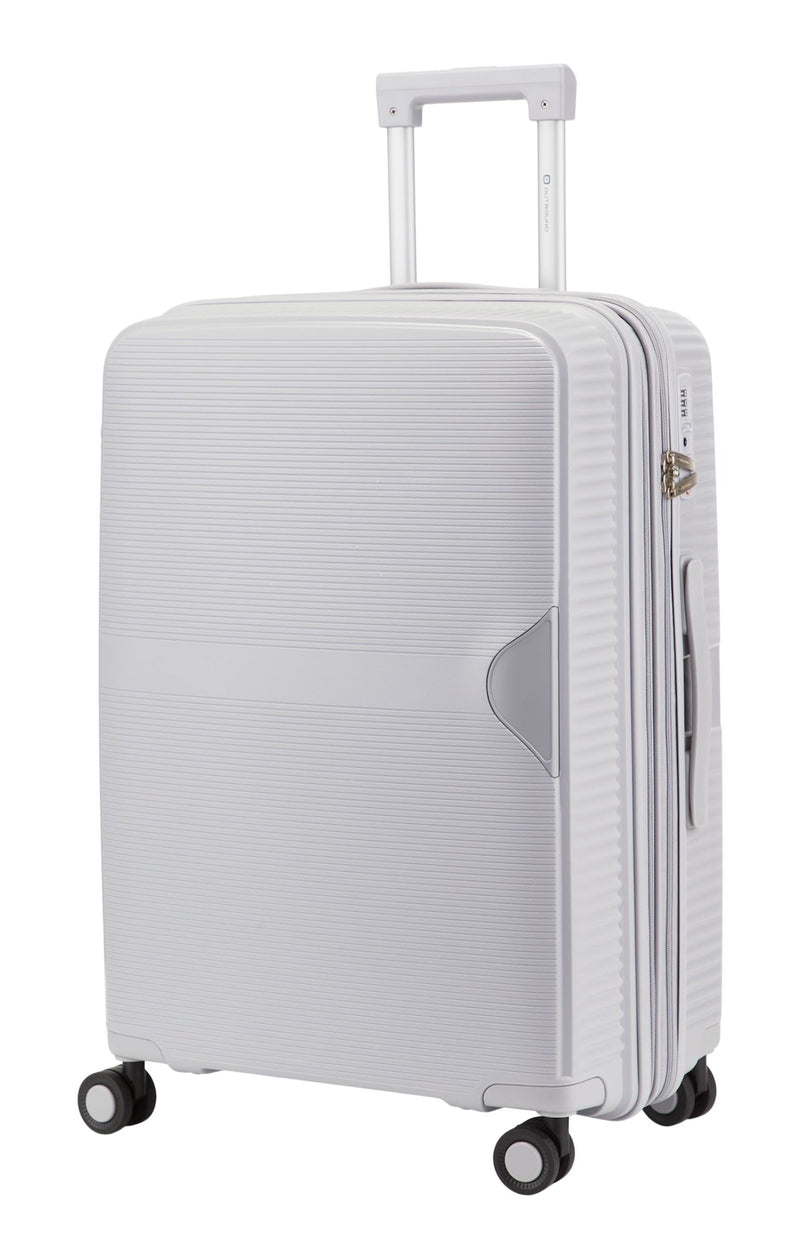 Hardside Medium Luggage Bag, Silver U0O1
