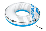 Inflatable Floating River/Lake Connectable 1-Person Tube/Ring, White/Blue, 47-in E4I1 - product image 1