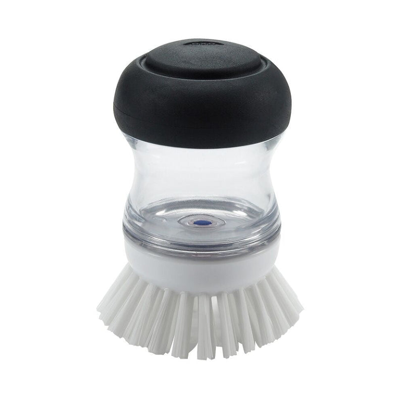 Refillable No-Mess Soap Dispensing Palm Cleaning Brush Q4J6