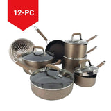 Classic Cookware Set, Non-Stick, PFOA-Free, Oven Safe, Champagne Bronze, 12-pc S1B9 - product image 7