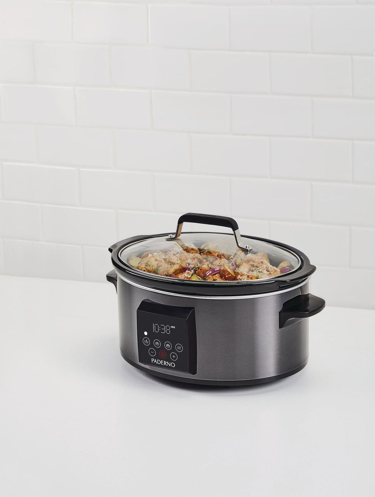 Digital Programmable Slow Cooker, Black Stainless Steel, 6qt T7P0 - product image 6