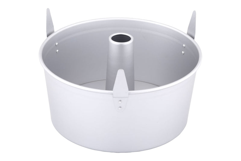 Professional Uncoated Aluminum Angel Food Cake Pan, Silver P8H3