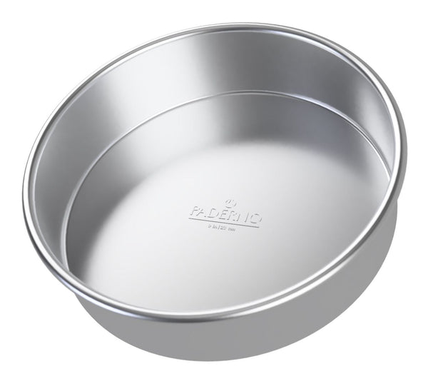 Professional Uncoated Aluminum Round Cake Pan, 9-in F8X2