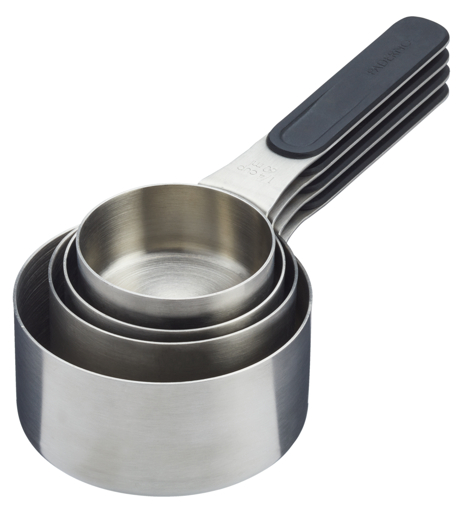 Stainless Steel Measuring Cups with Magnetic Handle, 4-pc H8P8 - product image 1