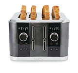 Wide Slots Toaster with 9 Heating Settings, Black, 4-Slices F9E6 - product image 1