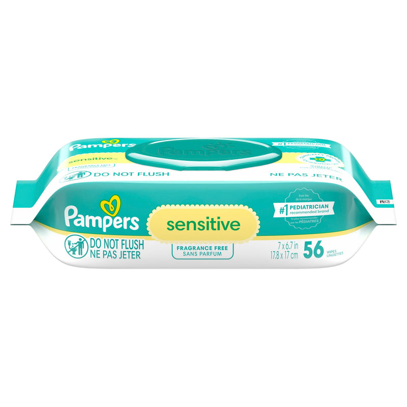 Sensitive Baby Wipes 1X Pop-Top, 56 Count T5C8