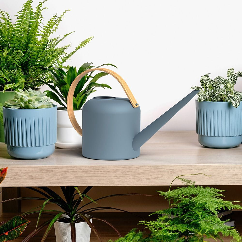 Metal Watering Can, Blue, 2.84-L O8T6 - product image 3