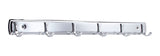 Stainless Steel 6-Hook Rail, Chrome, 19-in T0W4 - product image 1