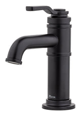 Breckenridge Single Handle High Arc Bathroom Sink Faucet, Push & Seal Drain, WaterSense Certified, Black C0I9 - product image 3