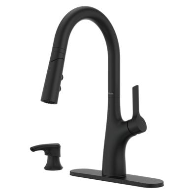 Ceylon Pull-Down Kitchen Faucet, Matte Black L5M4