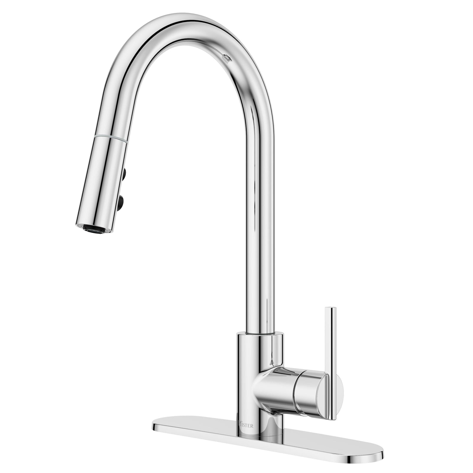 Modern Pull-Down Kitchen Faucet, Chrome N8H4 - product image 1