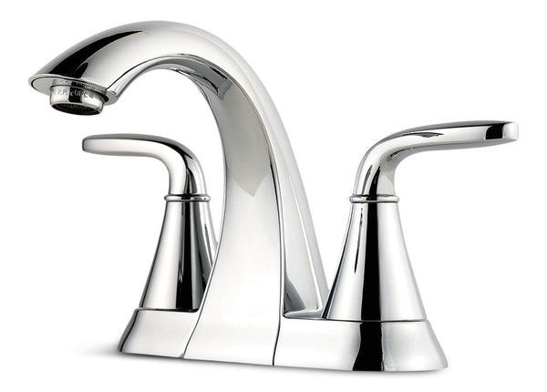 Pasadena Double Handle 4-in Centreset Bathroom Sink Faucet, WaterSense Certified, Chrome Q5K6