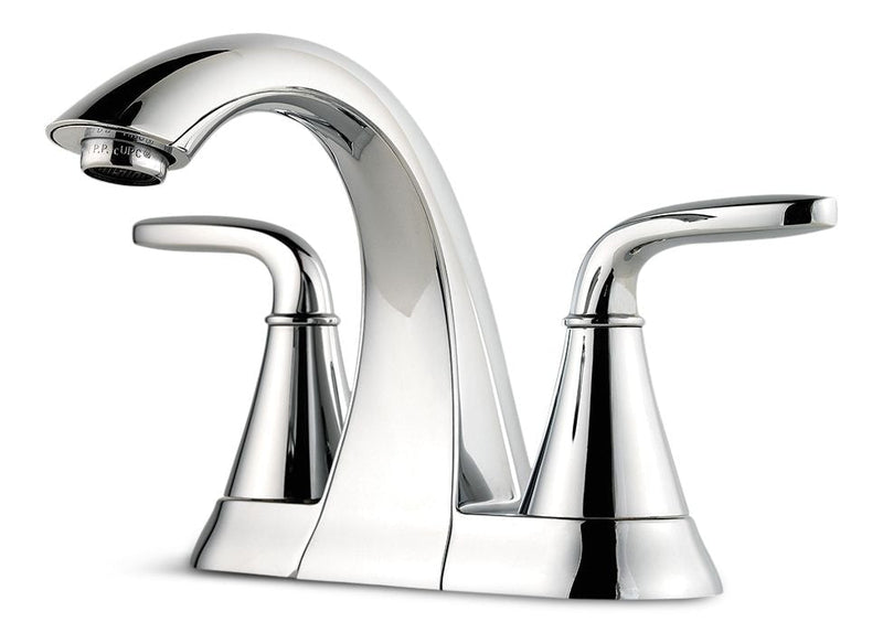 Pasadena Double Handle 4-in Centreset Bathroom Sink Faucet, WaterSense Certified, Chrome Q5K6