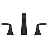 Rancho 8-in Widespread Bath Faucet, Matte Black P5C6 - product image 3