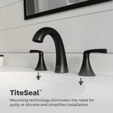 Rancho 8-in Widespread Bath Faucet, Matte Black P5C6 - product image 7
