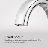 Raya 4-in Chrome Centerset Bathroom Sink Faucet Z9L5 - product image 3