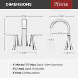 Raya 4-in Chrome Centerset Bathroom Sink Faucet A8Y7 - product image 6