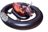 Inflatabull Inflatable Bull Ride-On Lake/Pool Float Toy, Brown H8V2 - product image 1