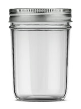 Mason Smooth Design Regular Mouth Glass Jar with Lid & Band, 8-oz, 12-pk J1I8 - product image 1