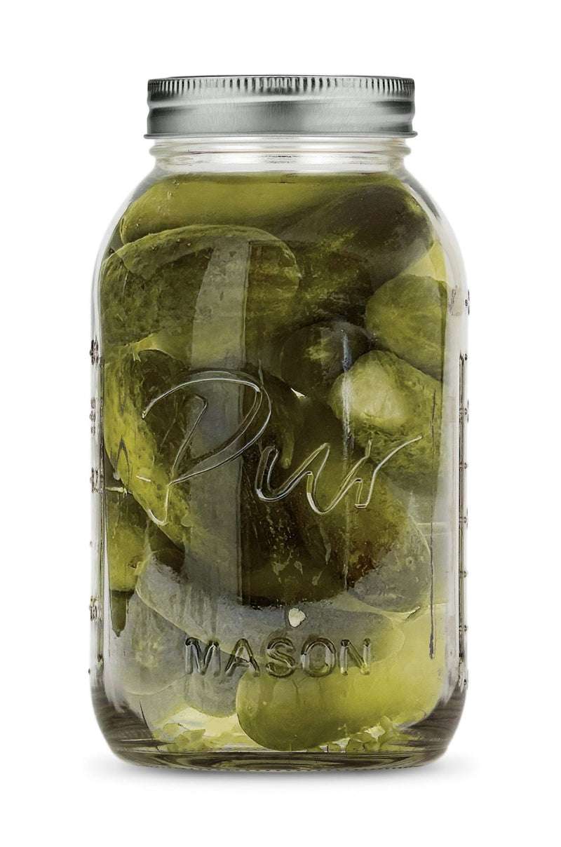 XL 64-oz BPA-Free Mason Jar with Canning Lid and Band, 6-pk J6C7