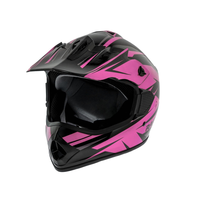 GX4 Youth Dirt Bike/ATV Helmet, Pink/Black, Assorted Sizes J3P4