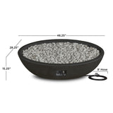 Oval Concrete Propane Fire Pit in Shale, 48-in Z7Z0 - product image 8