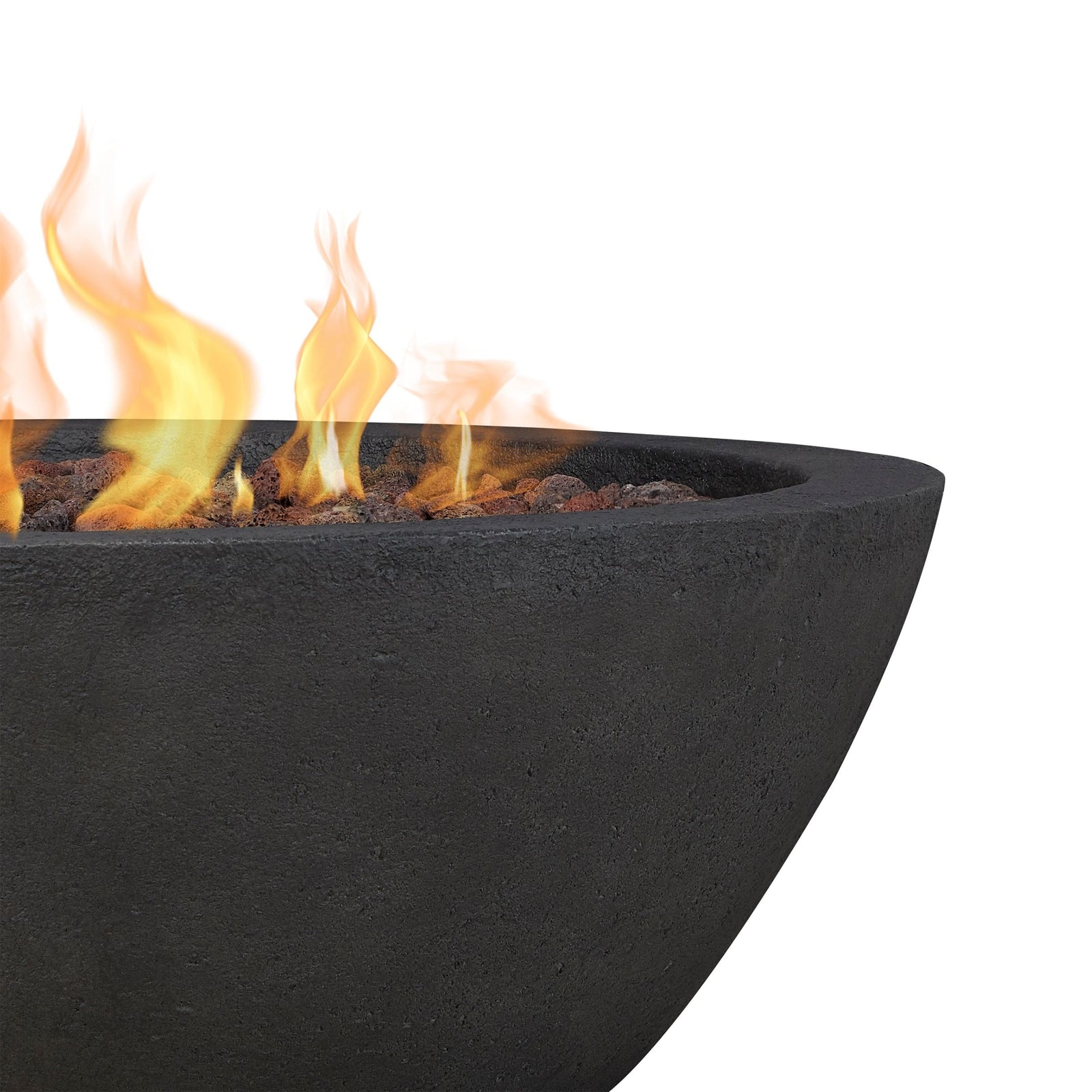 Round Concrete Gas Fire Pit in Shale, 36-in U7W4 - product image 4