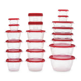 TakeAlong Rectangle Plastic Food Storage Container Set with Quik Clik Seal Lid, 40-pc I9H3 - product image 1