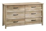 Cannery Bridge 6-Drawer Double Dresser/Chest Bedroom Storage, Lintel Oak Finish F8Z6 - product image 1