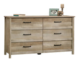 Cannery Bridge 6-Drawer Double Dresser/Chest Bedroom Storage, Lintel Oak Finish F8Z6 - product image 2