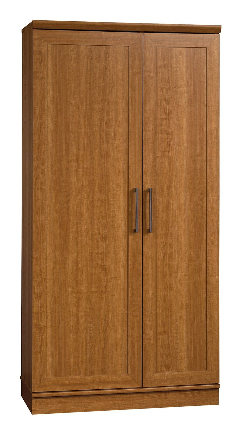Homeplus 2-Door Storage Cabinet/Pantry with Adjustable Shelves, Sienna Oak Finish S9M4