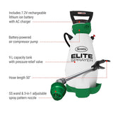 Elite 7V Lithium-Ion Battery Powered Garden Pump Sprayer, 9.09-L H4V7 - product image 2