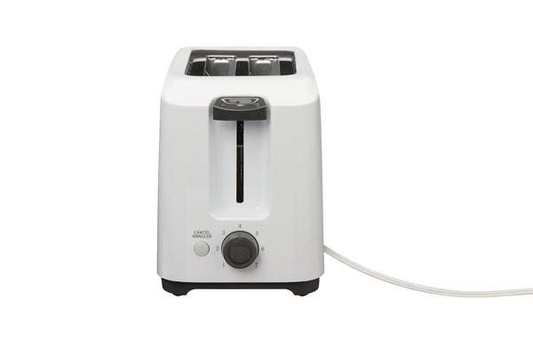 é 2-Slice Toaster, White, Removable Crumb Tray K6D8