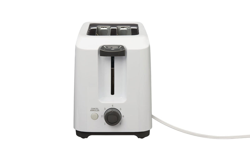 é 2-Slice Toaster, White, Removable Crumb Tray K6D8