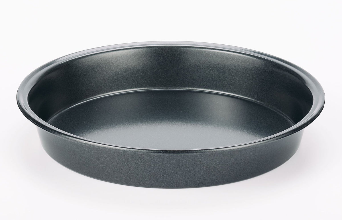 Round Dark Grey Non-Stick Carbon Steel Cake Pan F5T7 - product image 1