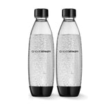 Slim Carbonating Bottle, Dishwasher Safe, BPA-Free, Black, 1-L, 2-pk T3C1 - product image 1