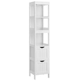 Home 2-Drawer White Cabinet with 3 Open Shelves P9F6 - product image 1