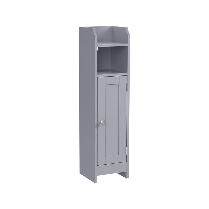 Home 6-Tier Dove Grey Cabinet with 5 Adjustable Shelves A8G5