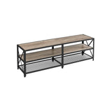 Home 70-in 3-Tier Industrial Greige/Black TV Stand D4H6 - product image 1