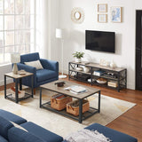 Home 70-in 3-Tier Industrial Greige/Black TV Stand D4H6 - product image 5